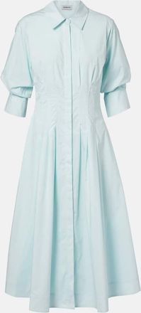 SIMKHAI Jazz cotton-blend poplin shirt dress