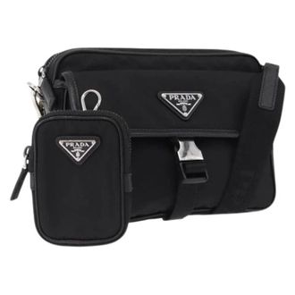Prada Pre-owned Vintage Schoudertas - Dames - Pre-owned - Zwart - Maat: ONE Size Nylon