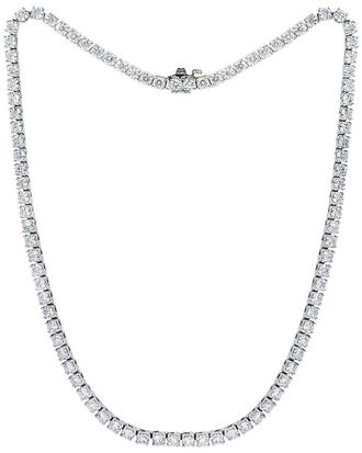 Diana M. Jewels Fine Jewelry 14K 7.00 Ct. Tw. Diamond Tennis Necklace