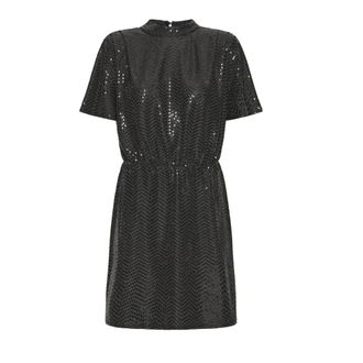 Ichi Ichi, Dames, Jurken, Zwart, Maat: 2XL