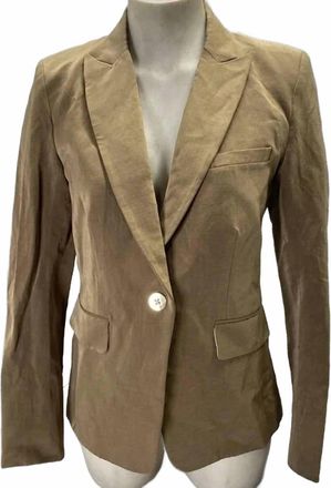 Veronica Beard Womens Izara Dickey Blazer Jacket In Brown