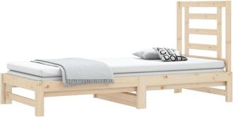 vidaXL Pull-out Day Bed without Mattress 2x(90x200) cm vidaXL