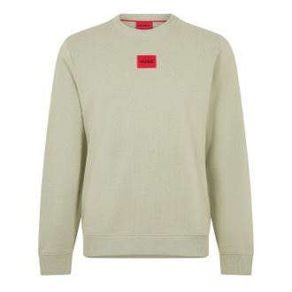 HUGO BOSS Hugo Heren Diragol Sweatshirt met ronde hals (Kaki Groen)