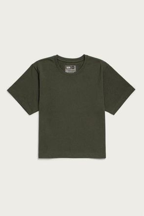 Bridge & Burn Recycled Boxy Tee in Olive at Nordstrom, Size Xx-Large