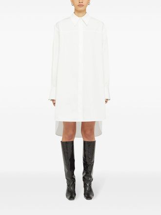 Jil Sander Womens Cotton Shirt Dress - White - Size EU 36 (Womens)