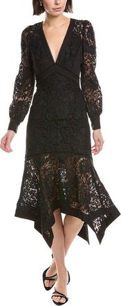 Marchesa Lace Midi Dress