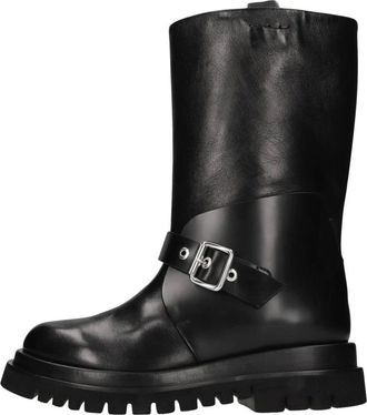 Fabi Stivaletto in Pelle - - Shoes - Donna - Nero - 39 EU