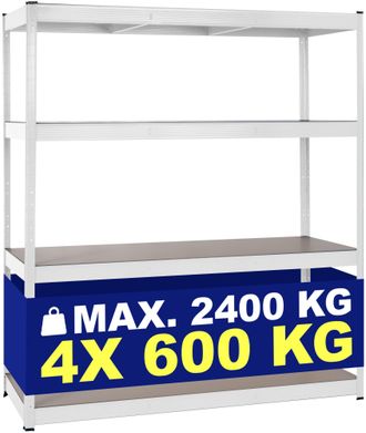 Clp Estanter&iacute;a Para Cargas Pesadas 160x60x180 Cm Blanco
