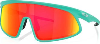 Oakley Mens Rslv Sunglasses In Matte Celeste/prizm Ruby Lens