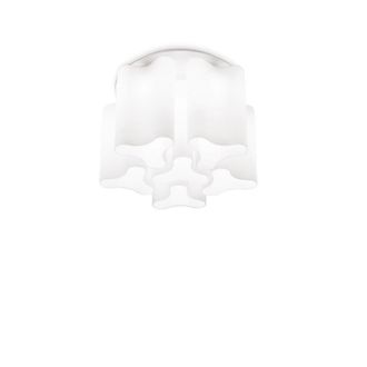 Netlighting Compo 6 Light Small Ceiling Flush Light White E27