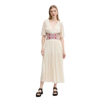 Desigual Element Dress - Dresses - Mujer - Beige - S
