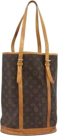 Louis Vuitton Pre-owned Bucket Bags, female, Brown, Size: ONE SIZE Pre-owned Bucket Bag