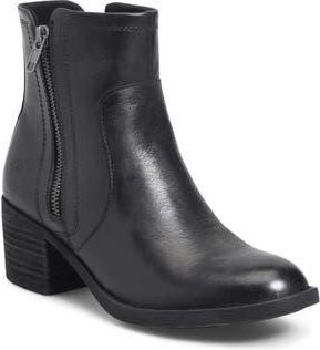 B&oslash;rn Rigby Bootie in Black Leather at Nordstrom Rack, Size 10