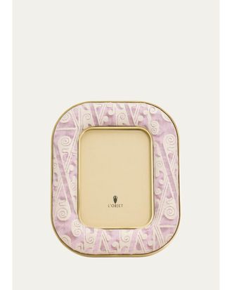 L'OBJET BG 125th Anniversary Fortuny Upholstered Frame, 5 x 7