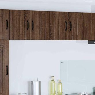 vidaXL vidaXL Armadi a pareti per cucina 2 pcs Rovere Marrone 60 x 31 x 40 cm