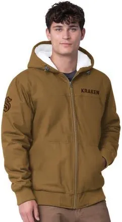 G-III Sports by Carl Banks Mens G-III Sports by Carl Banks Tan Seattle Kraken Build Up Full-Zip Hoodie Jacket at Nordstrom, Size Xx-Large