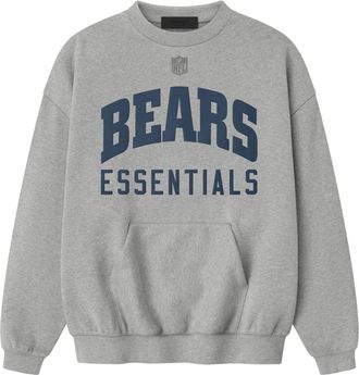 Fear of God x NFL FW25 Bears Sport Crewneck Concrete Heather Canyon 192NF256522F