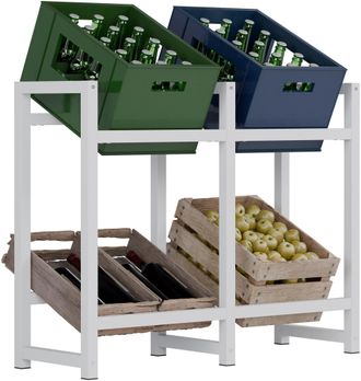 Clp Clp - Estanter&iacute;a Para Cajas De Bebidas Stack Blanco 75x91x31 Cm