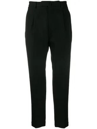 Dell'Oglio tailored cropped trousers - Black