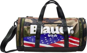 Blauer Camouflage Nylon Reistas - Heren - Weekendtassen - Groen - ONE Size - Nylon - Tassen