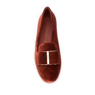 Ferragamo Ladies Orange Loafers, US Size 4.5
