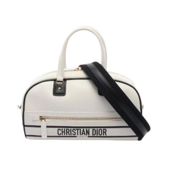 Dior Pre-owned Leather dior-bags - Dames - Pre-owned - Wit - Maat: ONE Size Leer