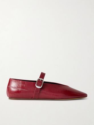 Le Monde Beryl Ballerine Mary Jane In Pelle Stella - Rosso