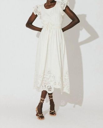 Cleobella Allegra Midi Dress In Ivory