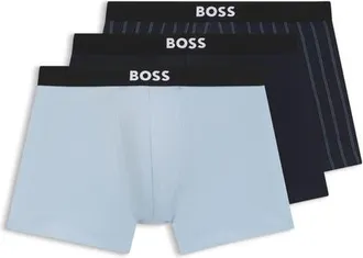 BOSS Assorted 3-Pack Power Stretch Cotton Boxer Briefs in Open Blue at Nordstrom, Size Xx-Large