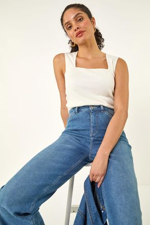 Roman Textured Stretch Top