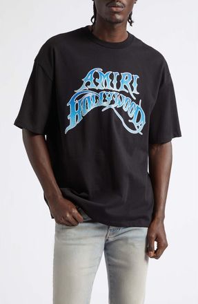 Amiri Crystal Skater Cotton Graphic T-Shirt in Black at Nordstrom, Size Xxx-Large