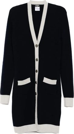 Chanel Cappotto con scollo a V 2008 - Blu