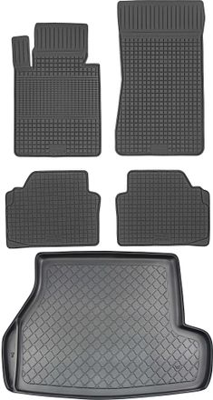 OEM Juego De Alfombrillas De Goma Para Coche Y Maletero Para Bmw Serie 3 E46 Estate (1998-08.2005)