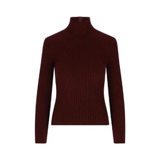 Max Mara Dames, Truien, Bruin, Maat: L Wol