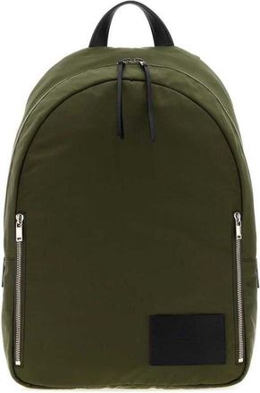 Jil Sander Olive Green Fabric Urban Backpack 310 Zaini