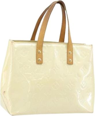 Louis Vuitton Pre-owned Handbags, female, Beige, Size: ONE SIZE Pre-owned Perle Patent Leather Hand Bag