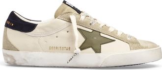 Golden Goose Low-Top Sneakers with Suede and Leather Accents