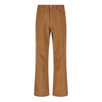 A.P.C. Straight Trousers, male, Brown, Size: W33 Arno Jeans