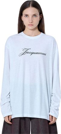 Jacquemus Camiseta de manga larga - Tops - Mujer - Blanco - XS