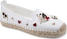 Karl Lagerfeld Malvie Espadrille Flat in White at Nordstrom Rack, Size 7.5