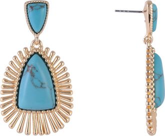 Rachel Roy Resin Drop Earrings in Turquoise at Nordstrom Rack