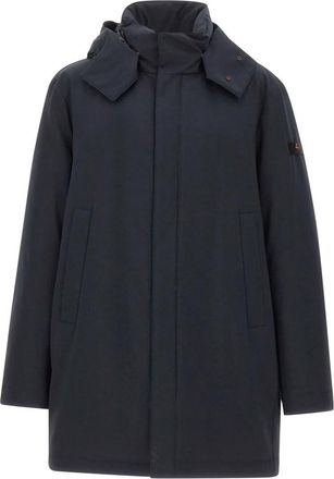 Peuterey Kruger Parka - Heren - Dons jassen - Blauw - XL - Leer - Jassen