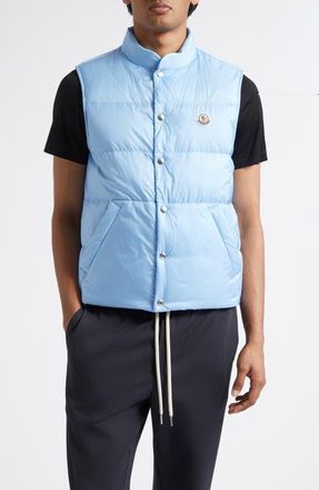 Moncler Tuquerouye Quilted Down Vest in Blue Bell at Nordstrom, Size 2