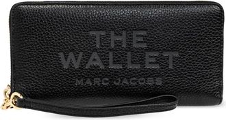 Marc Jacobs Portemonnee met logo - Dames - Portefeuilles - Zwart - ONE Size - Leer - Accessoires