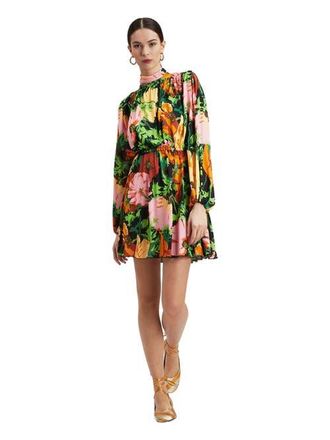 La DoubleJ Demeter Mini Dress in Wonderland Black at Nordstrom, Size X-Large