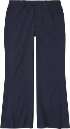 Closed Wharton Cropped Flared Broeken - Dames - Wijde Broeken - Blauw - W29 - Polyester - Broeken