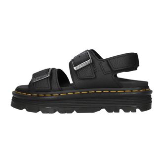 Dr. Martens Zebzag Pisa Platform Sandaal - Dames - Schoenen - Zwart - Maat: 41 EU Leer