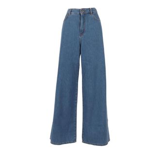 Max Mara Vega Wide Jeans - Heren - Loose Fit Jeans - Blauw - W38 - Denim - Jeans