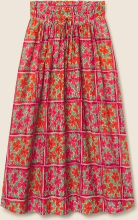 Trovata Womens Bianca Midi Skirt In Botanic Tile