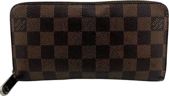 Louis Vuitton Blue Leather Long Wallet (Bi-Fold) (Pre-Owned)